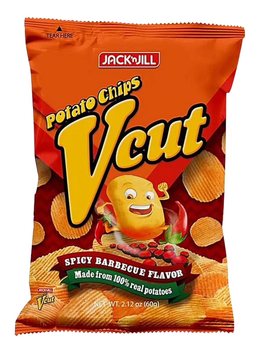 VCut Potato Chips (Spicy BBQ) Flavor 60g