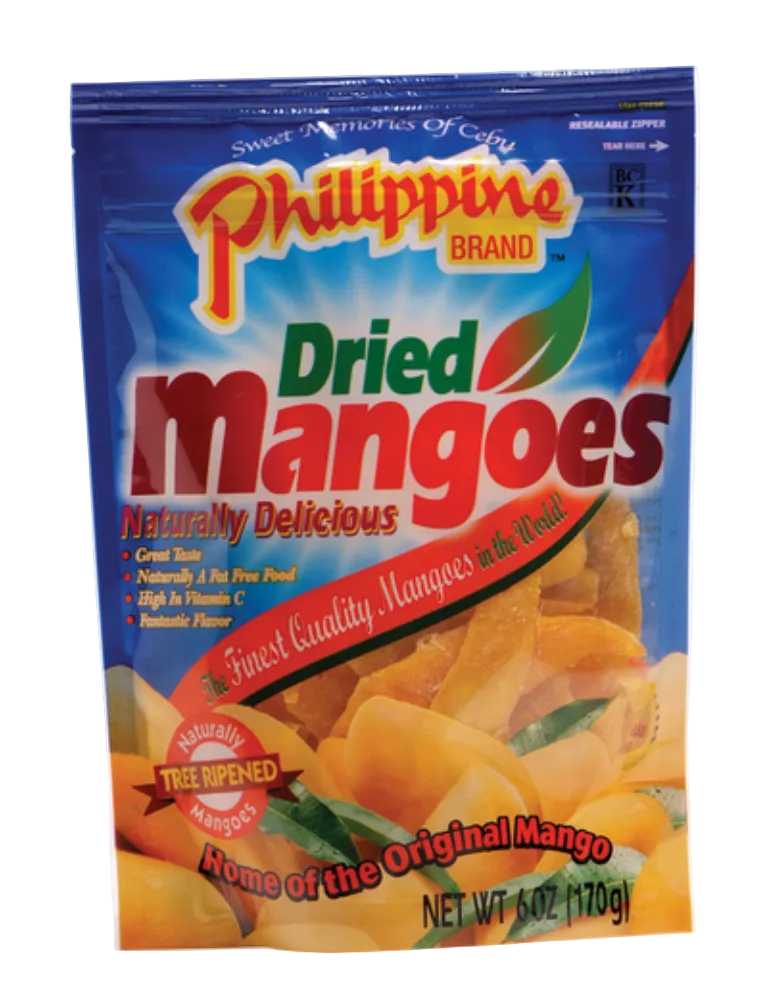 Philippine Dried Mango 170g from Philippine Brand in white background