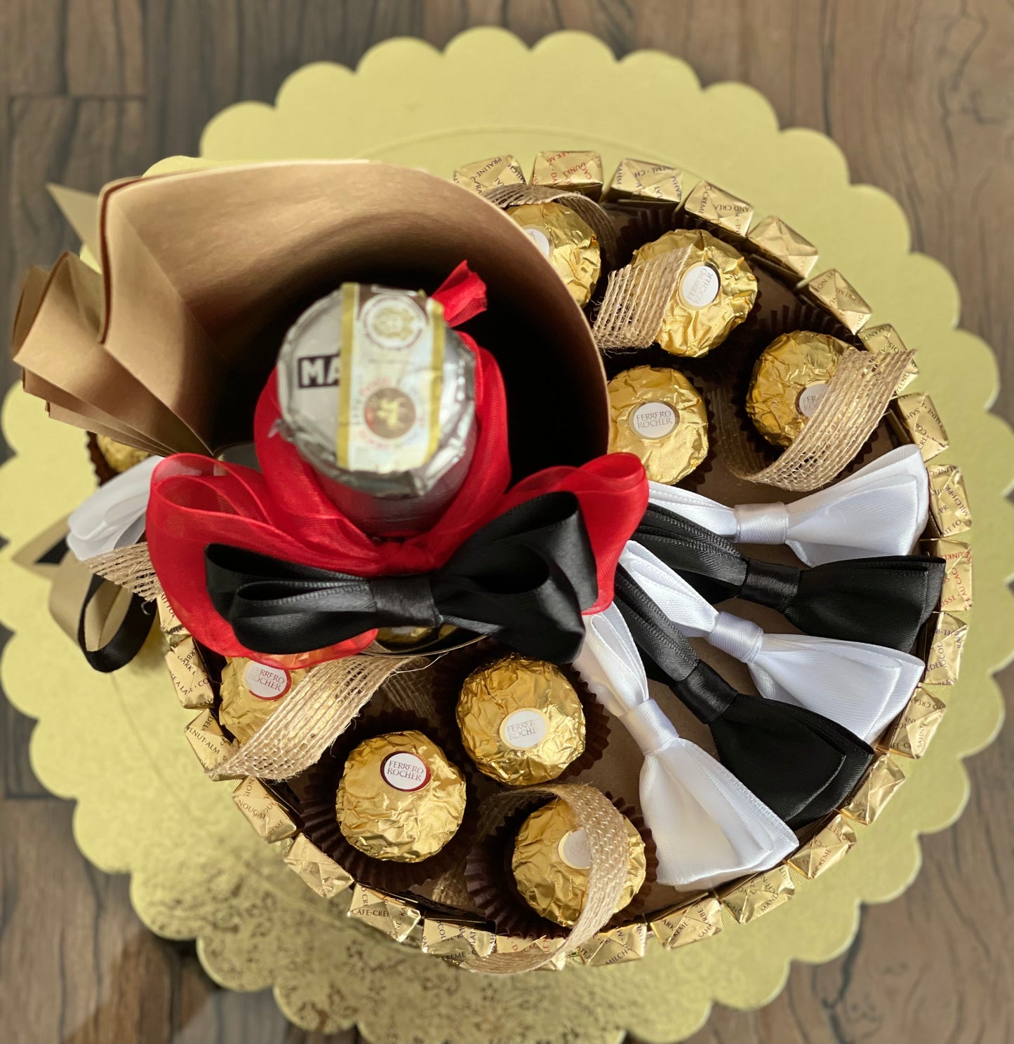 Chocolates and Drink Arrangement - Man "Available Upon Request Only (Message Us)"