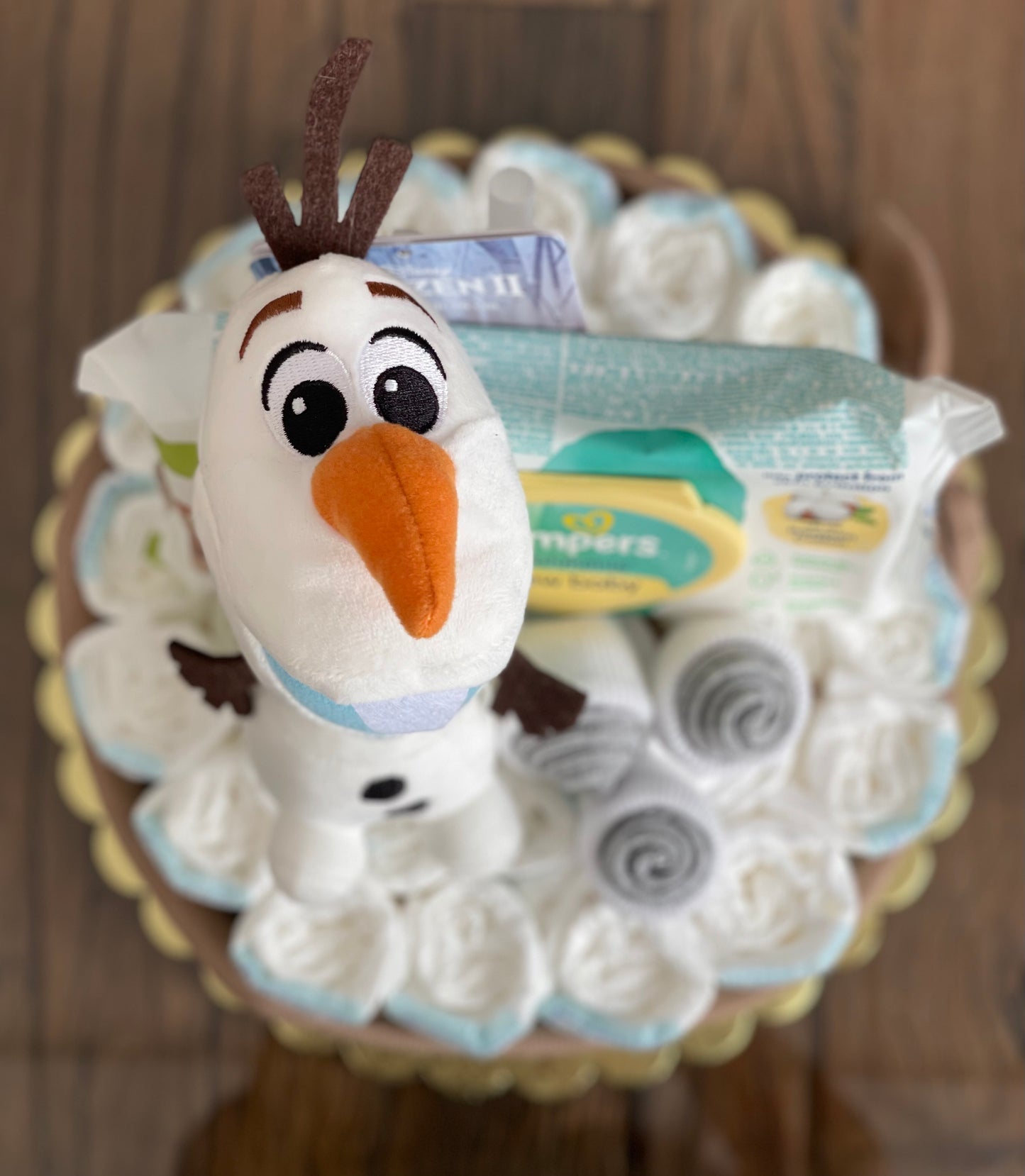 Diaper Cake with Disney Plushy "Available Upon Request Only (Message Us)"