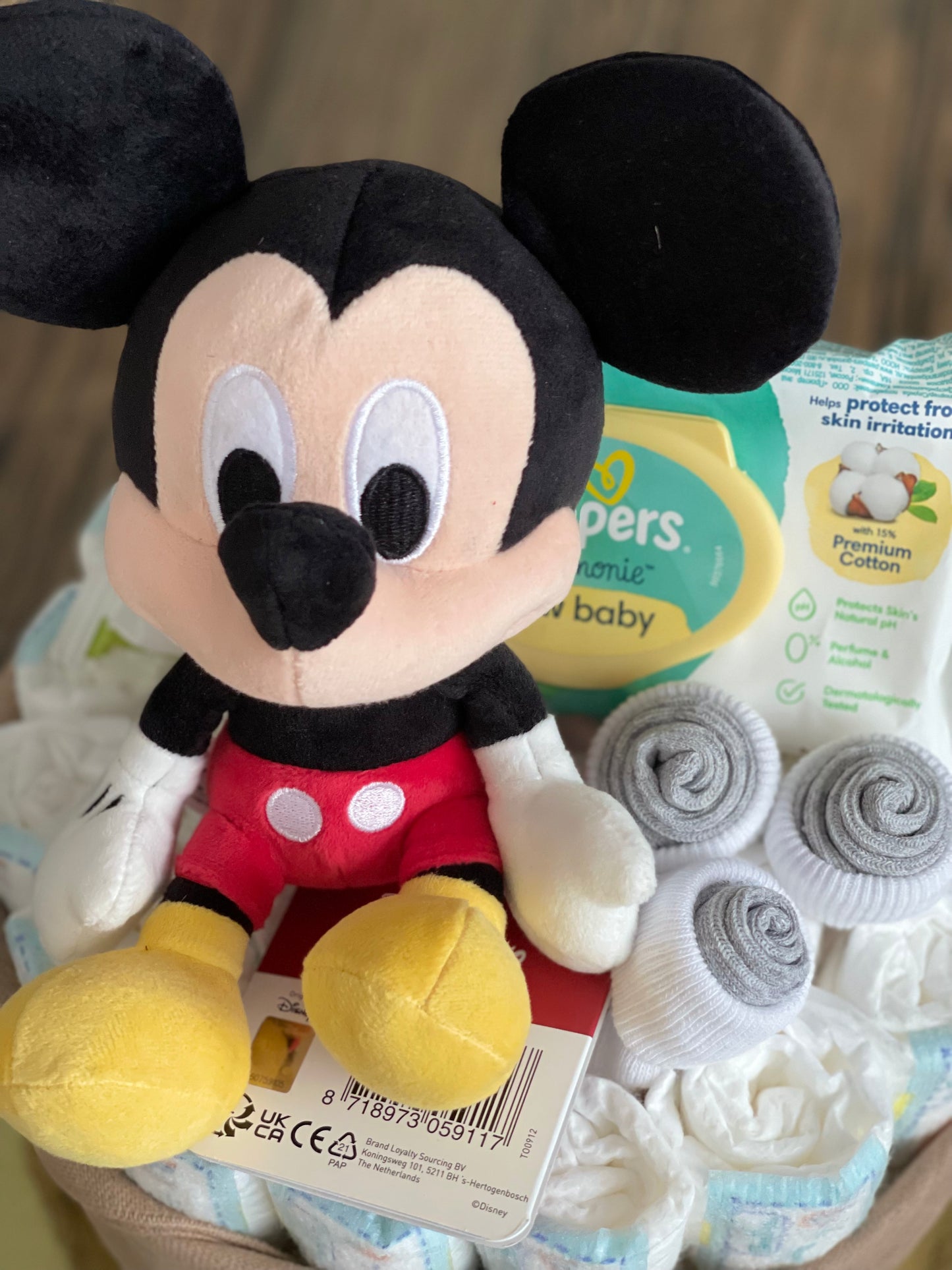 Diaper Cake with Disney Plushy "Available Upon Request Only (Message Us)"